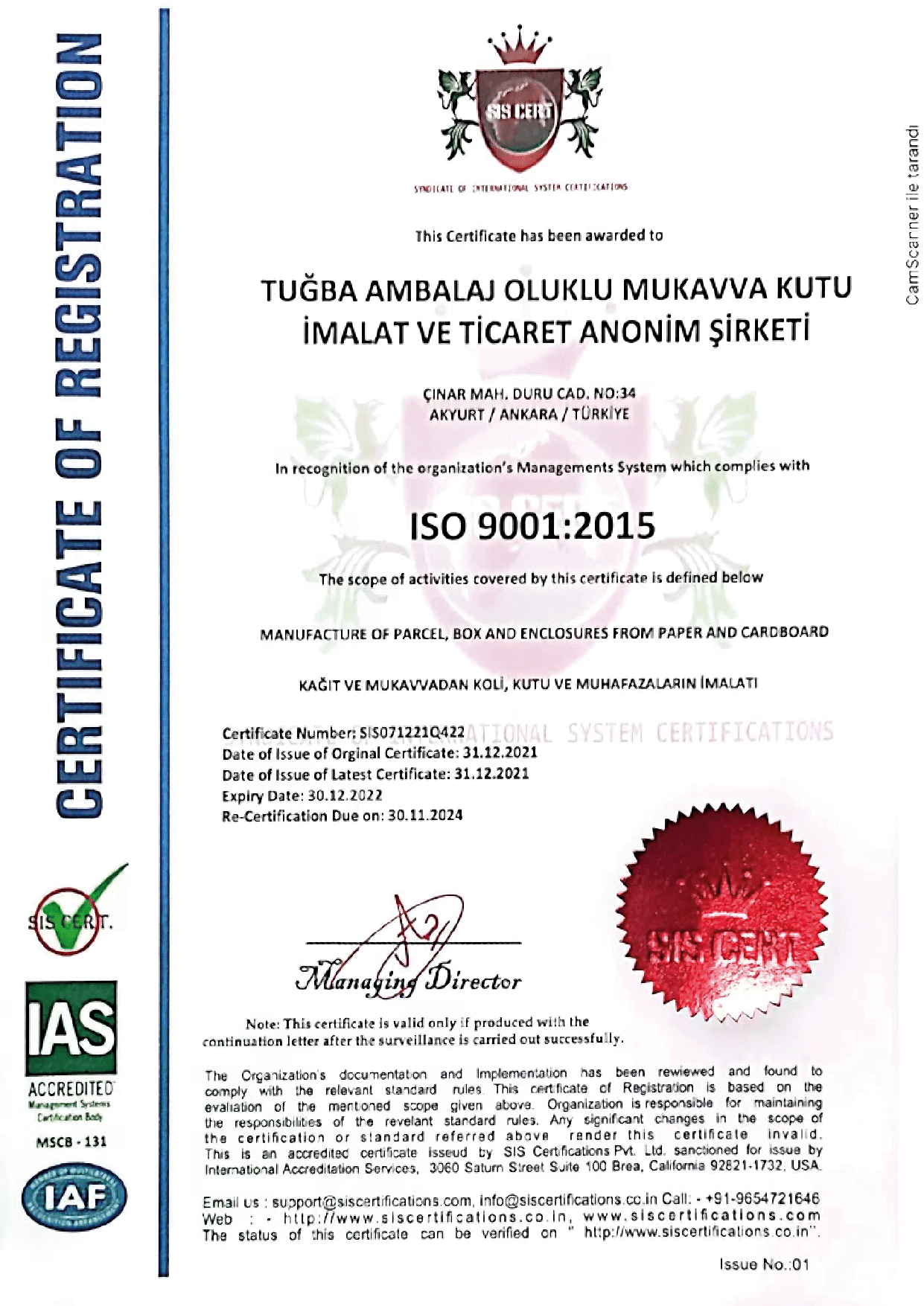 ISO 9001:2015